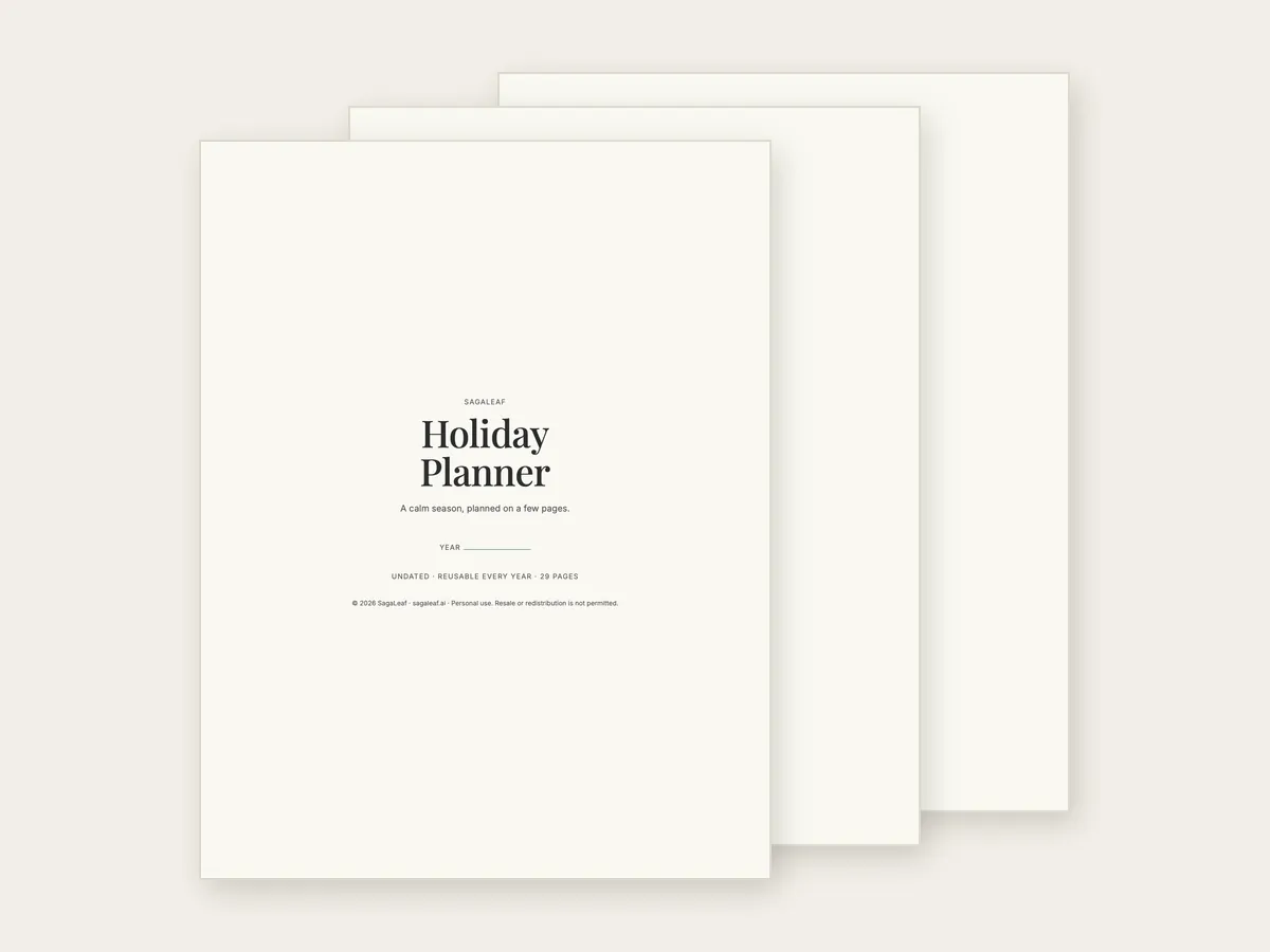 Pages from the Holiday Gift Set