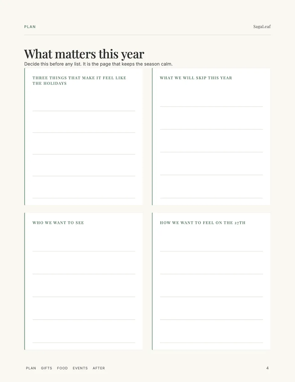 What matters this year: three things that make it feel like the holidays, what to skip, who to see
