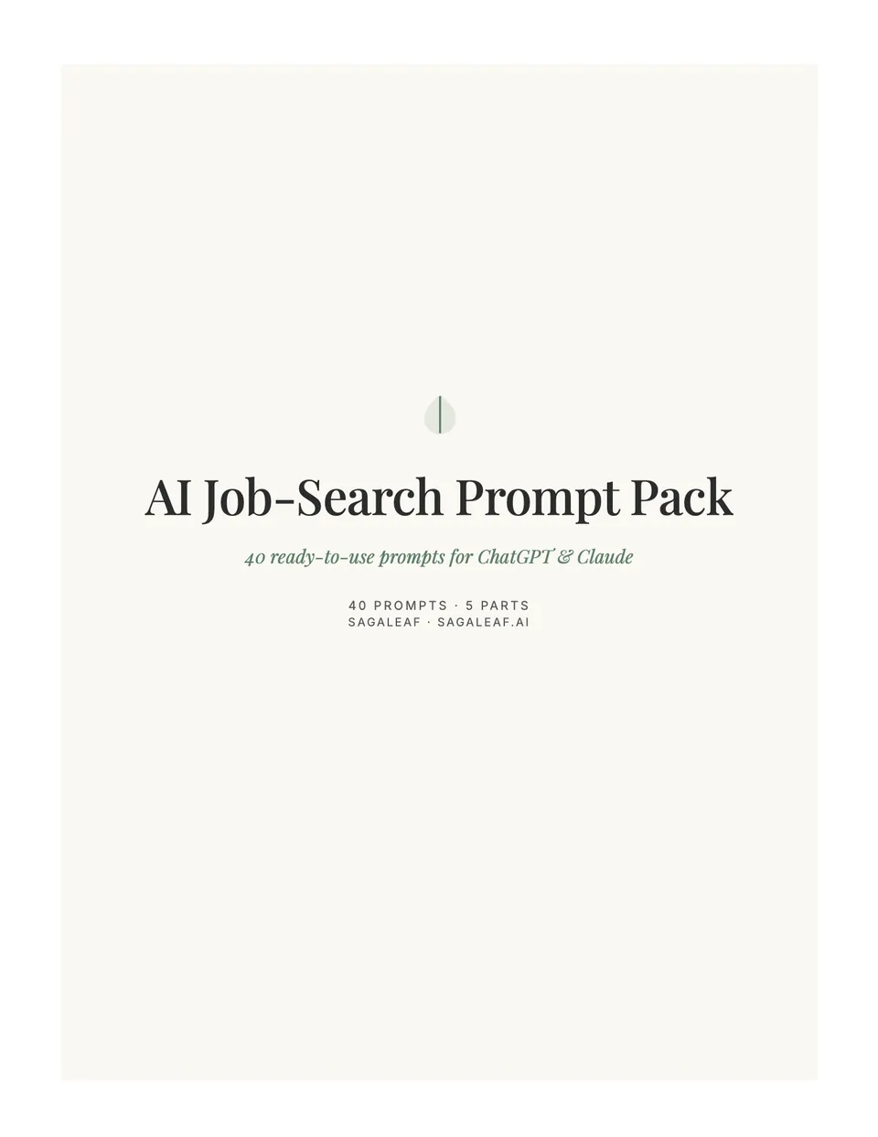 Cover of the AI Job-Search Prompt Pack